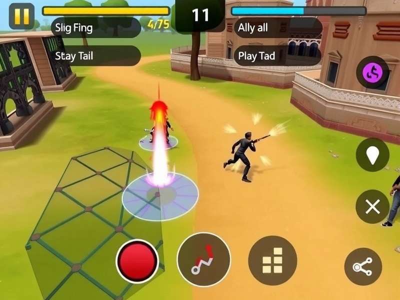 Agile Striker gameplay screenshot showing action sequence